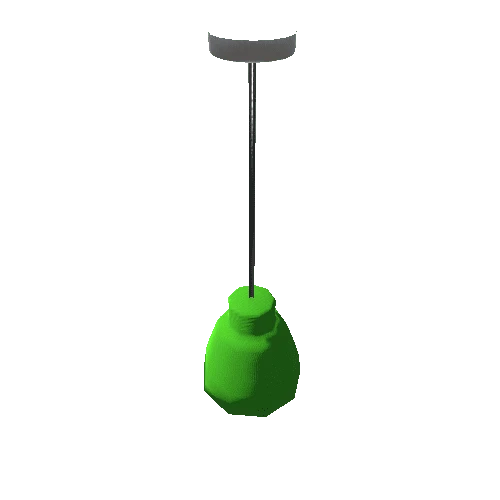 Hanging Light-001 - Bell Shade Green